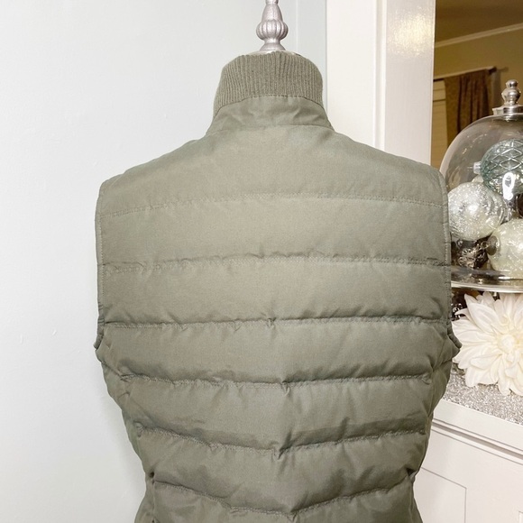Eddie Bauer Green Goose Down Vest Jacket Waterproof Small - Picture 7 of 16